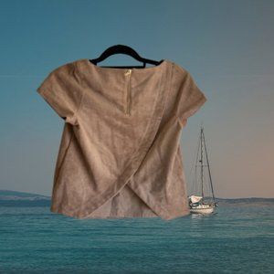 Tan Suede Sam Edelman Top